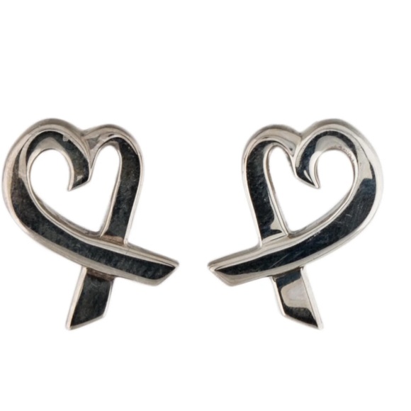 SET of Paloma Picasso for Tiffany & Co. Loving Heart Pendant Necklace & Earrings - Picture 2 of 4